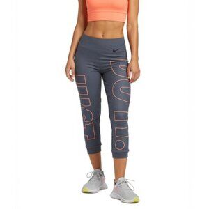 Nike Dri-Fit Power Legend "Just do it" Spell out Cropped Leggings, size small